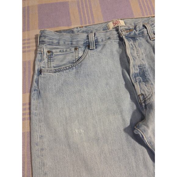 VINTAGE Levis 501 Jeans Mens 38 x 30 / 36 x 29 Straight Regular Medium Wash USA - Picture 10 of 12